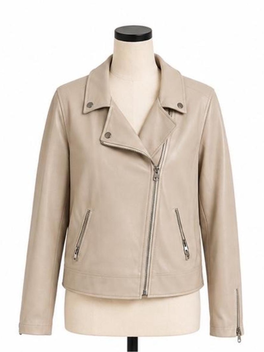 Rebel Wilson x Torrid Moto Jacket White Faux Leather Size 3X Biker